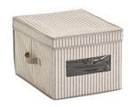 Zeller, Zeller - Aufbewahrungsbox Stripes - Beige