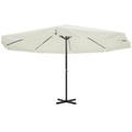 Diverse Hardware, Sonnenschirm Weiss 500 cm Aluminium