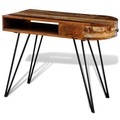 Diverse Hardware, Holztisch mit Stahlbeinen recyceltes Holz