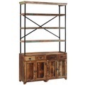 vidaXL, vidaXL Sideboard mit Einlegeböden Altholz Massiv 120x35x200 cm
