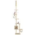 vidaXL, vidaXL Katzen-Kratzbaum mit Sisal-Kratzsäulen 260 cm Beige