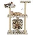 Diverse Hardware, Katzen-Kratzbaum Sisal 95 cm Beige Pfoten-Aufdruck