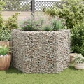 vidaXL, vidaXL Sechseckiges Gabionen-Hochbeet 160×140×100 cm
