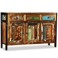Diverse Hardware, Sideboard Recyceltes Massivholz 120 x 35 x 76 cm