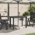Diverse Hardware, Gartentisch 101 x 68 x 72 cm Kunststoff Anthrazitgrau