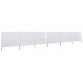 Diverse Hardware, 6-teiliges Windschutzgewebe 800 x 80 cm Weiss