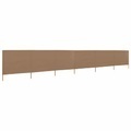 Diverse Hardware, 6-teiliges Windschutzgewebe 800 x 80 cm Taupe