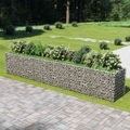 vidaXL, vidaXL Gabionen-Hochbeet Verzinkter Stahl 540×90×100 cm