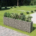 vidaXL, vidaXL Gabionen-Hochbeet Verzinkter Stahl 360×50×100 cm