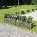 vidaXL, vidaXL Gabionen-Hochbeet Verzinkter Stahl 360×50×50 cm