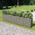 vidaXL, vidaXL Gabionen-Hochbeet Verzinkter Stahl 450×50×100 cm