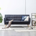 Diverse Hardware, 3-Sitzer-Sofa Stoffbezug 172x70x82 cm Dunkelgrau