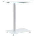 vidaXL, vidaXL Beistelltisch U-Form Transparent 45x30x58 cm Hartglas