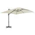 Diverse Hardware, Ampelschirm mit Aluminium-Mast 300 x 300 cm Sandfarben