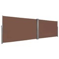 vidaXL, vidaXL Ausziehbare Seitenmarkise 160×600 cm Braun