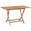 Diverse Hardware, Klappbarer Garten-Esstisch Teak 120x70x75 cm