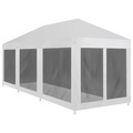 vidaXL, vidaXL Partyzelt mit 8 Mesh-Seitenwänden 9 x 3 m