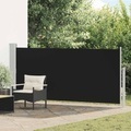 Diverse Hardware, Ausziehbare Seitenmarkise 140 x 300 cm Schwarz