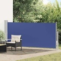 Diverse Hardware, Ausziehbare Seitenmarkise 140 x 300 cm Blau