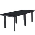 Diverse Hardware, Gartentisch Anthrazit 210 x 96 x 72 cm Kunststoff