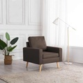 vidaXL, vidaXL Sessel Braun Stoff