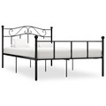 vidaXL, vidaXL Bettgestell Schwarz Metall 160×200 cm