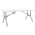 vidaXL, vidaXL Gartentisch Klappbar Weiß 180x72x72 cm HDPE