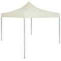 vidaXL, vidaXL Profi-Partyzelt Faltbar 2×2 m Stahl Creme