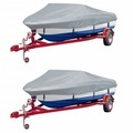 vidaXL, vidaXL Bootspersenninge 2 Stk. Grau Länge 427-488 cm Breite 173 cm