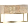 Diverse Hardware, Sideboard Golden 120 x 30 x 75 cm Mango-Massivholz
