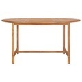 Diverse Hardware, Gartentisch 150 x 76 cm Massivholz Teak