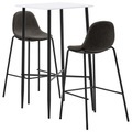 Diverse Hardware, 3-tlg. Bar-Set Stoff Dunkelgrau