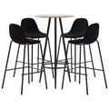 Diverse Hardware, 5-tlg. Bar-Set Stoff Schwarz