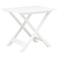 vidaXL, vidaXL Gartentisch Klappbar Weiß 79 x 72 x 70 cm Kunststoff