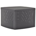 vidaXL, vidaXL Beistelltisch Mokka 54×54×36,5 cm Kunststoff