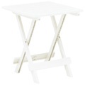 vidaXL, vidaXL Gartentisch Klappbar Weiß 45x43x50 cm Kunststoff