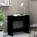 vidaXL, vidaXL Schreibtisch Schwarz 80×40×75 cm Spanplatte