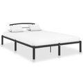 vidaXL, vidaXL Bettgestell Schwarz Metall 120x200 cm