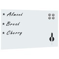 Diverse Hardware, Magnettafel Wandmontage Glas 50 x 30 cm