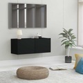 Diverse Hardware, TV-Schrank Schwarz 80x30x30 cm Spanplatte