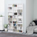 vidaXL, vidaXL CD-Regal Weiß 102x23x177,5 cm Spanplatte
