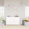 vidaXL, vidaXL Sideboard Hochglanz-Weiß 120×36×69 cm Spanplatte