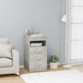 vidaXL, vidaXL Sideboard mit Schubladen Betongrau 40×50×76 cm Spanplatte