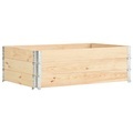 vidaXL, vidaXL Paletten-Aufsatzrahmen 3 Stk. 50×150 cm Kiefern-Massivholz