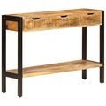 Diverse Hardware, Sideboard mit 3 Schubladen 110 x 35 x 75 cm Massivholz Mango