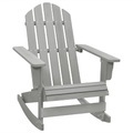 Diverse Hardware, Garten-Schaukelstuhl Holz Grau