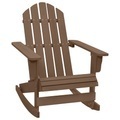 Diverse Hardware, Garten-Schaukelstuhl Holz Braun