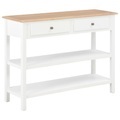 vidaXL, vidaXL Sideboard Weiß 110×35×80 cm MDF