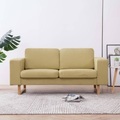 vidaXL, vidaXL 2-Sitzer-Sofa Stoff Grün