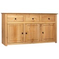Diverse Hardware, Sideboard 135 x 40 x 80 cm Massivholz Panama-Kiefer